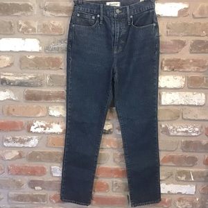 MADEWELL Women's Blue High Rise Cropped THE PERFECT VINTAGE JEAN 26 NEW
